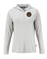Atlanta United FC - Cutter & Buck Coastline Epic Comfort Eco Recycled Womens Hooded Shirt CNC_MANN_HG 1