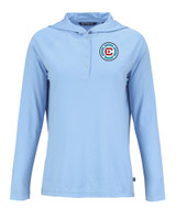 Chicago Fire FC Cutter & Buck Coastline Epic Comfort Eco Recycled Womens Hooded Shirt ALS_MANN_HG 1