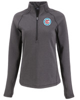 Chicago Fire FC Cutter & Buck Peshastin Eco Fleece Recycled Womens Half Zip Pullover BLH_MANN_HG 1