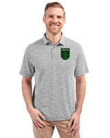 Austin FC - Cutter & Buck Virtue Recycled Botanical Print Featherlight Pique Mens  Polo Black Front