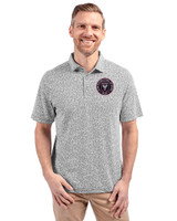 Inter Miami CF Cutter & Buck Virtue Eco Pique Botanical Print Recycled Mens Polo Black Front
