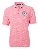 Chicago Fire FC Cutter & Buck Virtue Eco Pique Botanical Print Recycled Mens Polo RD_MANN_HG 1