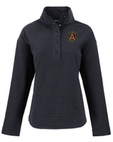 Atlanta United FC - Cutter & Buck Hunts Point Eco Textured Fleece Recycled Womens Snap Pullover BL_MANN_HG 1