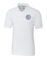 Chicago Fire FC Cutter & Buck Advantage Eco Tri-Blend Pique Mens Big and Tall Polo WH_MANN_HG 1