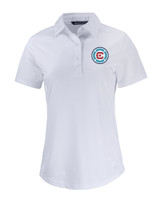 Chicago Fire FC Cutter & Buck Prospect Eco Textured Stretch Recycled Womens Short Sleeve Polo WH_MANN_HG 1