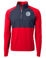 Chicago Fire FC Cutter & Buck Adapt Eco Knit Hybrid Recycled Mens Quarter Zip RDNV_MANN_HG 1