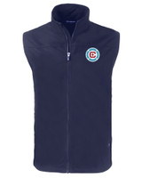 Chicago Fire FC Cutter & Buck Charter Eco Recycled Mens Full-Zip Vest NVBU_MANN_HG 1
