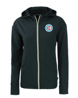 Chicago Fire FC Cutter & Buck Daybreak Eco Recycled Womens Full Zip Hoodie NVBU_MANN_HG 1