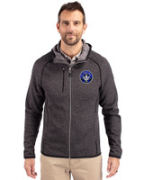 CF Montréal Cutter & Buck Mainsail Full Zip Hooded Mens Jacket Charcoal Heather Front