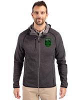 Austin FC - Cutter & Buck Mainsail Full Zip Hooded Mens Jacket Charcoal Heather Front