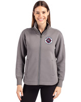 New England Revolution Cutter & Buck Roam Epic Versatility Full Zip Recycled Womens Jacket Elemental Grey Front