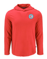 Chicago Fire FC Cutter & Buck Coastline Epic Comfort Eco Recycled Mens Hooded Shirt RD_MANN_HG 1