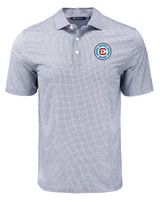 Chicago Fire FC Cutter & Buck Pike Eco Diamond Dot Print Recycled Mens Big & Tall Polo BL_MANN_HG 1