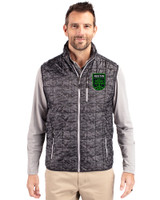 Austin FC - Cutter & Buck Rainier PrimaLoft® Mens Eco Insulated Full Zip Printed Puffer Vest Black Front