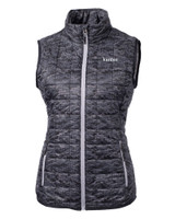 Kardex Cutter & Buck Rainier PrimaLoft® Womens Eco Insulated Full Zip Printed Puffer Vest BL_MANN_HG 1