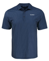 Kardex Cutter & Buck Pike Eco Shadow Check Print Recycled Mens Polo NVBU_MANN_HG 1