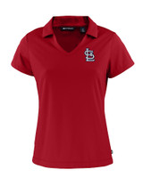 St. Louis Cardinals- Cutter & Buck Daybreak Eco Recycled Womens V-neck Polo Cardinal Red Mannequin