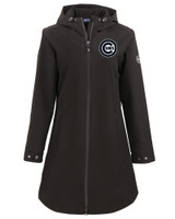 Chicago Cubs Mono Cutter & Buck Camano Everyday Stretch Recycled Womens Water Resistant Jacket BL_MANN_HG 1
