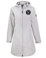 Houston Astro Mono Cutter & Buck Camano Everyday Stretch Recycled Womens Water Resistant Jacket POL_MANN_HG 1