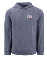 New York Yankees Stars & Stripes Cutter & Buck Adapt Knit Recycled Mens Heathered Hooded Pullover NVH_MANN_HG 1