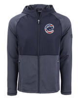 Chicago Cubs Stars & Stripes Cutter & Buck Peshastin Fleece Recycled Mens Hybrid Jacket NVH_MANN_HG 1
