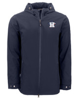 Houston Astros Stars & Stripes Cutter & Buck Camano Everyday Stretch Recycled Mens Water Resistant Jacket NVBU_MANN_HG 1