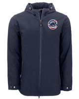 Chicago Cubs Stars & Stripes Cutter & Buck Camano Everyday Stretch Recycled Mens Water Resistant Jacket NVBU_MANN_HG 1