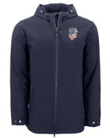 San Francisco Giants Stars & Stripes Cutter & Buck Camano Everyday Stretch Recycled Mens Water Resistant Jacket NVBU_MANN_HG 1