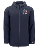New York Yankees Stars & Stripes Cutter & Buck Camano Everyday Stretch Recycled Mens Water Resistant Jacket NVBU_MANN_HG 1