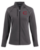 Cincinnati Reds City Connect Cutter & Buck Peshastin Fleece Recycled Womens Full Zip Jacket BLH_MANN_HG 1