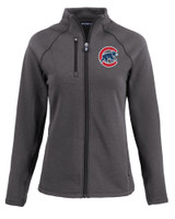 Chicago Cubs Cutter & Buck Peshastin Fleece Recycled Womens Full Zip Jacket BLH_MANN_HG 1