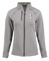 Chicago Cubs Cooperstown Cutter & Buck Peshastin Fleece Recycled Womens Full Zip Jacket EGH_MANN_HG 1