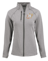 Houston Astros City Connect Cutter & Buck Peshastin Fleece Recycled Womens Full Zip Jacket EGH_MANN_HG 1