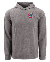 Chicago Cubs Cutter & Buck Adapt Knit Recycled Mens Heathered Hooded Pullover BLH_MANN_HG 1