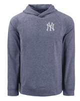 New York Yankees Cutter & Buck Adapt Knit Recycled Mens Heathered Hooded Pullover NVH_MANN_HG 1