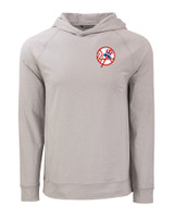 New York Yankees Cooperstown Cutter & Buck Adapt Knit Recycled Mens Heathered Hooded Pullover POH_MANN_HG 1