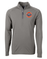 HoustonAstrosCooperstown- Cutter & Buck Adapt Eco Knit Stretch Recycled Mens Quarter Zip Pullover EG_MANN_HG 1