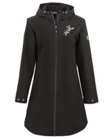 Cincinnati Reds Cooperstown Cutter & Buck Camano Everyday Stretch Recycled Womens Water Resistant Jacket BL_MANN_HG 1