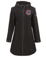 Chicago Cubs Cutter & Buck Camano Everyday Stretch Recycled Womens Water Resistant Jacket BL_MANN_HG 1