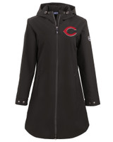 Cincinnati Reds Cutter & Buck Camano Everyday Stretch Recycled Womens Water Resistant Jacket BL_MANN_HG 1