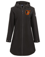 Baltimore Orioles Cutter & Buck Camano Everyday Stretch Recycled Womens Water Resistant Jacket BL_MANN_HG 1