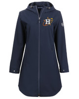 Houston Astros City Connect Cutter & Buck Camano Everyday Stretch Recycled Womens Water Resistant Jacket NVBU_MANN_HG 1