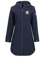 Houston Astros Cutter & Buck Camano Everyday Stretch Recycled Womens Water Resistant Jacket NVBU_MANN_HG 1