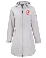 New York Yankees Cooperstown Cutter & Buck Camano Everyday Stretch Recycled Womens Water Resistant Jacket POL_MANN_HG 1