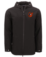 Baltimore Orioles Cooperstown Cutter & Buck Camano Everyday Stretch Recycled Mens Water Resistant Jacket BL_MANN_HG 1