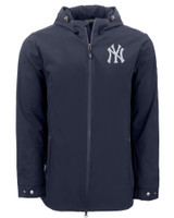 New York Yankees Cutter & Buck Camano Everyday Stretch Recycled Mens Water Resistant Jacket NVBU_MANN_HG 1