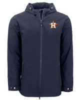Houston Astros Cutter & Buck Camano Everyday Stretch Recycled Mens Water Resistant Jacket NVBU_MANN_HG 1