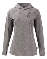 Cincinnati Reds Cooperstown Cutter & Buck Adapt Knit Recycled Womens Heathered Hooded Pullover BLH_MANN_HG 1
