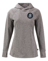 Baltimore Orioles City Connect Cutter & Buck Adapt Knit Recycled Womens Heathered Hooded Pullover BLH_MANN_HG 1