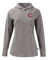 Cincinnati Reds City Connect Cutter & Buck Adapt Knit Recycled Womens Heathered Hooded Pullover BLH_MANN_HG 1